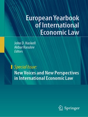 cover image of New Voices and New Perspectives in International Economic Law